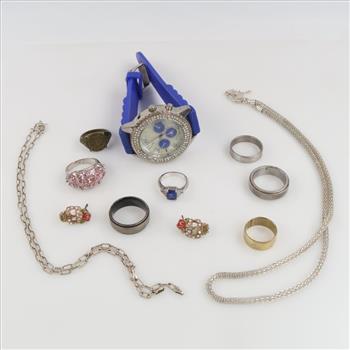 Mixed Jewelry And Watch, 11 Pieces