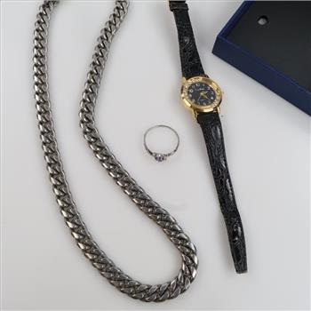 Mixed Jewelry And Watch, 3 Pieces