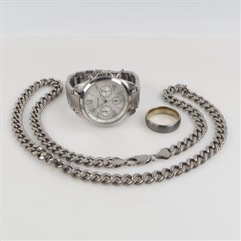 Mixed Jewelry And Watch, 3 Pieces