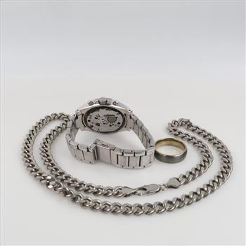 Mixed Jewelry And Watch, 3 Pieces