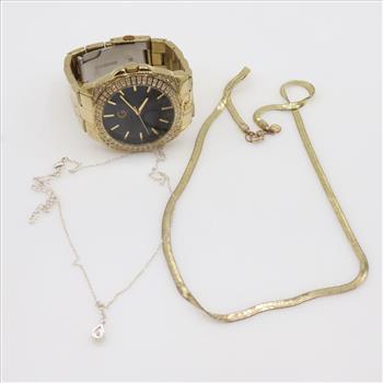 Mixed Jewelry And Watch, 3 Pieces