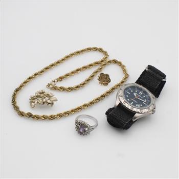 Mixed Jewelry And Watch, 3+ Pieces