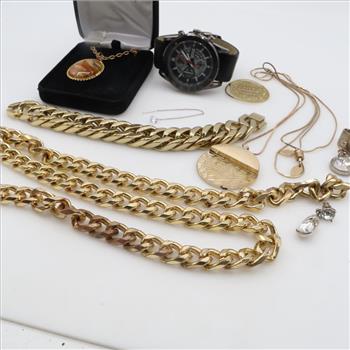 Mixed Jewelry And Watch, 4+ Pieces
