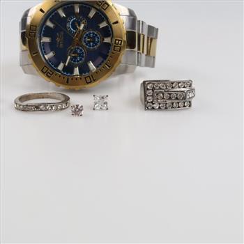 Mixed Jewelry And Watch, 4+ Pieces