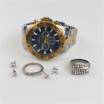 Mixed Jewelry And Watch, 4+ Pieces