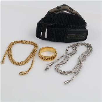 Mixed Jewelry And Watch, 4 Pieces