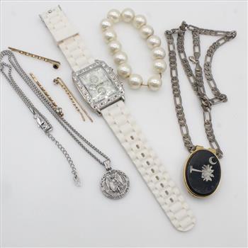 Mixed Jewelry And Watch, 4+ Pieces