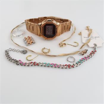 Mixed Jewelry And Watch, 5+ Pieces