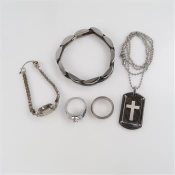 Mixed Jewelry And Watch, 5 Pieces
