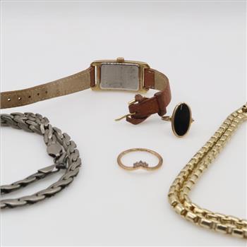 Mixed Jewelry And Watch, 5 Pieces