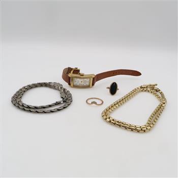 Mixed Jewelry And Watch, 5 Pieces