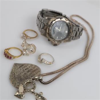 Mixed Jewelry And Watch, 6 Pieces