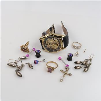 Mixed Jewelry And Watch, 6+ Pieces