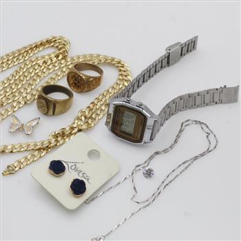 Mixed Jewelry And Watch, 7+ Pieces