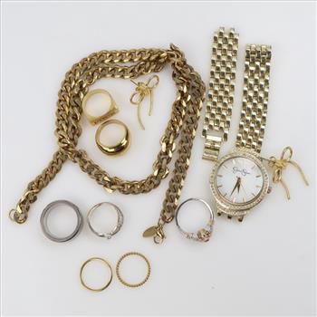 Mixed Jewelry And Watch, 8+ Pieces