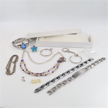 Mixed Jewelry And Watch, 8+ Pieces