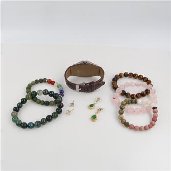 Mixed Jewelry And Watch, 8 Pieces