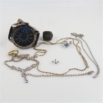 Mixed Jewelry And Watch, 8 Pieces