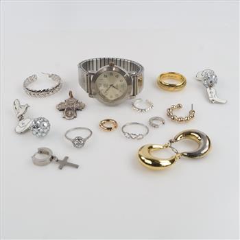 Mixed Jewelry And Watch, 8+ Pieces