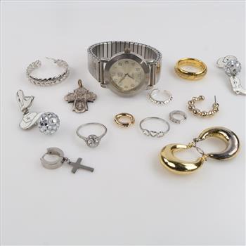Mixed Jewelry And Watch, 8+ Pieces