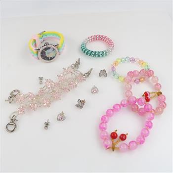 Mixed Jewelry And Watch, 9 Pieces