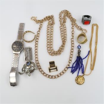 Mixed Jewelry And Watch, 9 Pieces