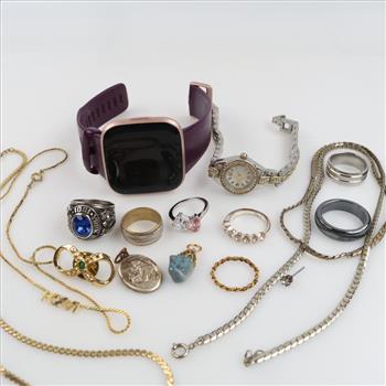 Mixed Jewelry And Watches, 16 Pieces