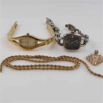 Mixed Jewelry And Watches, 4 Pieces