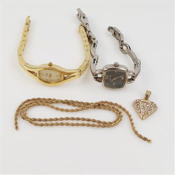 Mixed Jewelry And Watches, 4 Pieces