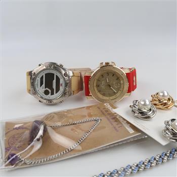 Mixed Jewelry And Watches, 4+ Pieces