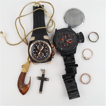 Mixed Jewelry And Watches, 5+ Pieces