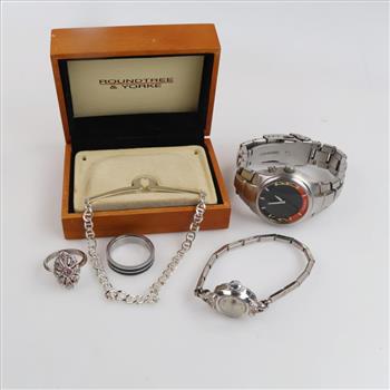 Mixed Jewelry And Watches, 5 Pieces