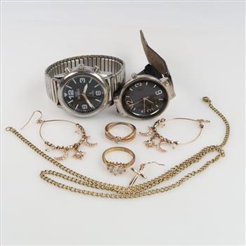 Mixed Jewelry And Watches, 5+ Pieces
