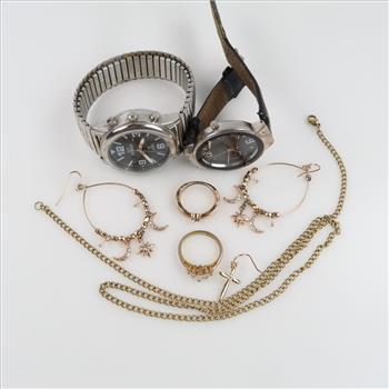 Mixed Jewelry And Watches, 5+ Pieces