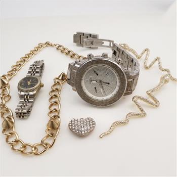 Mixed Jewelry And Watches, 5 Pieces