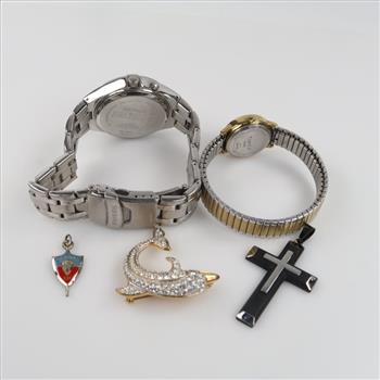 Mixed Jewelry And Watches, 5 Pieces