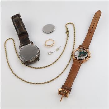 Mixed Jewelry And Watches, 5 Pieces