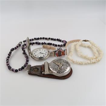 Mixed Jewelry And Watches, 5 Pieces