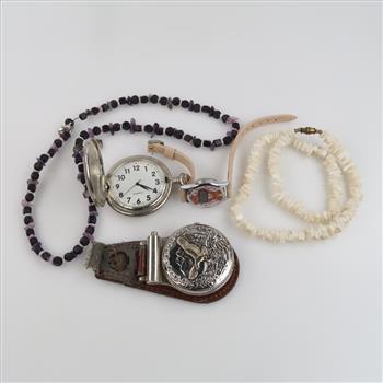 Mixed Jewelry And Watches, 5 Pieces