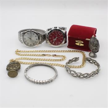 Mixed Jewelry And Watches, 6+ Pieces