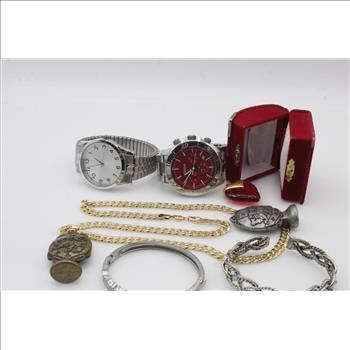 Mixed Jewelry And Watches, 6+ Pieces