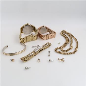 Mixed Jewelry And Watches, 7+ Pieces