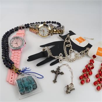 Mixed Jewelry And Watches, 8+ Pieces