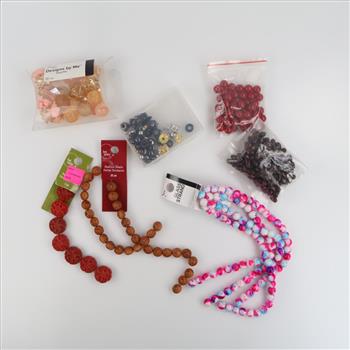 Mixed Jewelry Beads, 7+ Pieces