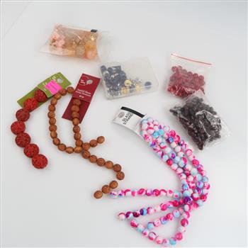 Mixed Jewelry Beads, 7+ Pieces