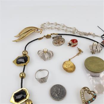 Mixed Jewelry Foreign Currency And Token, 10+ Pieces