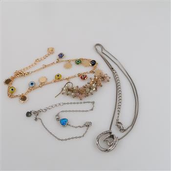 Mixed Jewelry Includes Silver, 4 Pieces