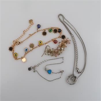 Mixed Jewelry Includes Silver, 4 Pieces