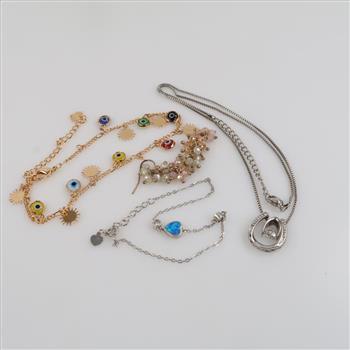 Mixed Jewelry Includes Silver, 4 Pieces