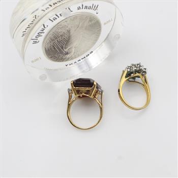 Mixed Jewelry & Paper Weight With US Coin, 3 Pieces